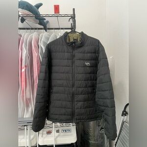 RVCA Packable Reversible Puffa Puffer Jacket Mens Medium